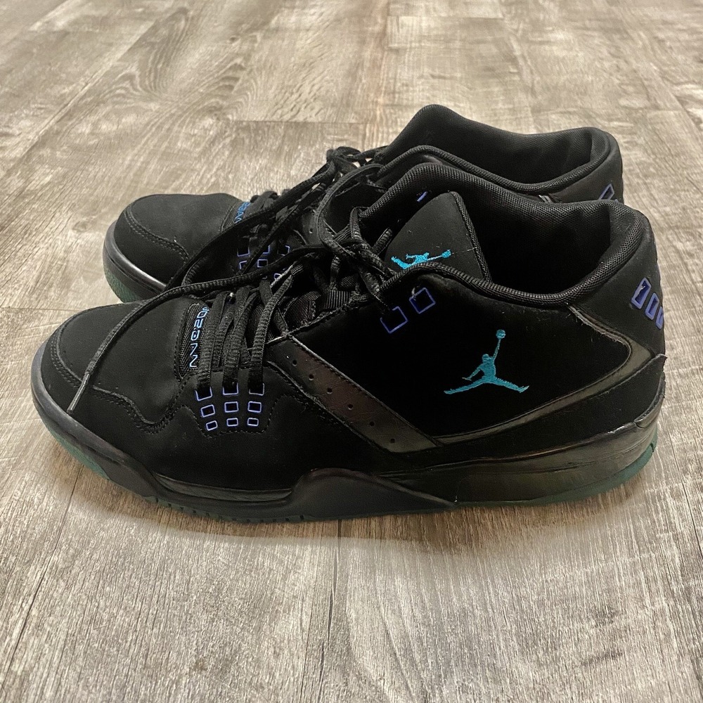 Nike Black and Blue Men's Sneakers